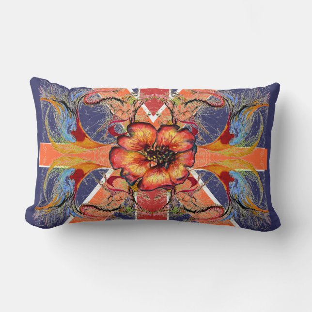 Rule Britannia Elegant Union Jack Fantasy Lendenkissen (Vorderseite)