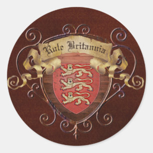 Rule Britannia Runder Aufkleber