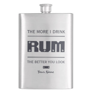 RUM-benutzerdefinierter Monogramm-Kolben Flachmann