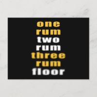 Rum drink alkoholisches Party lustiges Sprichwort