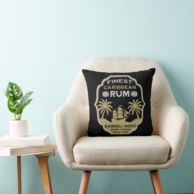 Rum Drinker Geschenk Kissen (Stuhl )