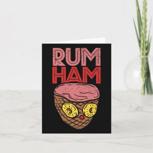 Rum Ham T Shirt I Funny Grillen S Karte