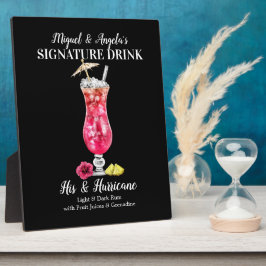 Rum Hurricane ・ PERSONALISIEREN Sie diesen Signatu Fotoplatte