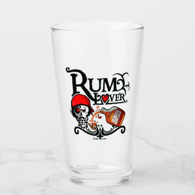 Rum Liebhaber Glas (Vorderseite)