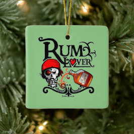 Rum Liebhaber Keramikornament