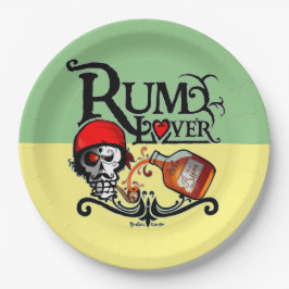 Rum Liebhaber Pappteller