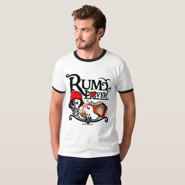 Rum Liebhaber T-Shirt (Vorne ganz)