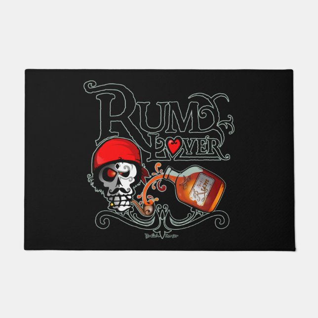 Rum Lover (Begriffsklärung) Fußmatte (Vorderseite)