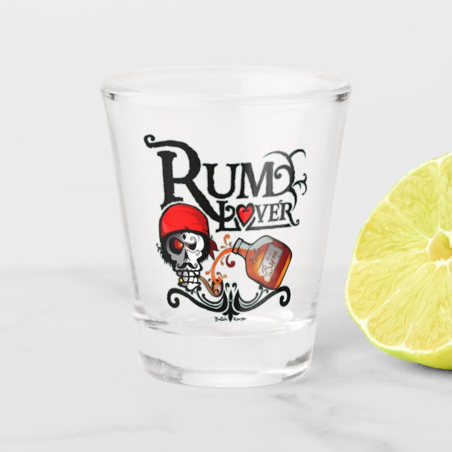 Rum-Lover-Glas Schnapsglas (Vorderseite)