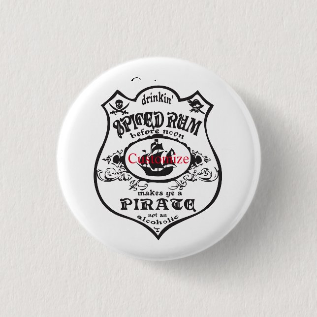 Rum Pirate Drink Thunder_Cove Button (Vorderseite)