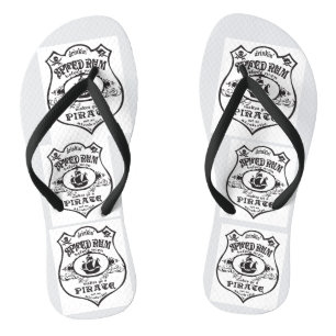 Rum Pirate Drink Thunder_Cove Flip Flops