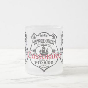 Rum Pirate Drink Thunder_Cove Mattiert Glas Mattglastasse
