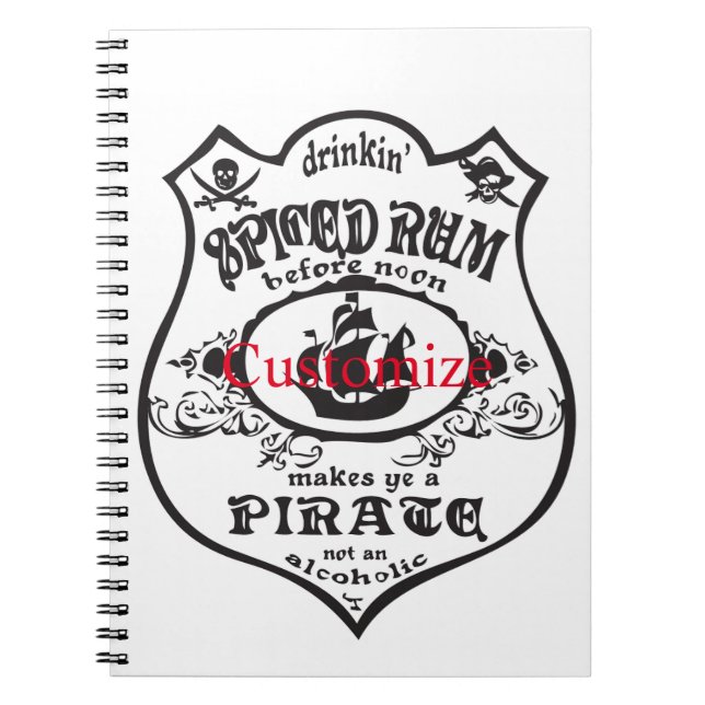 Rum Pirate Drink Thunder_Cove Notizblock (Vorderseite)