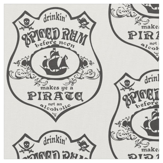 Rum Pirate Drink Thunder_Cove  Stoff (Nahaufnahme)