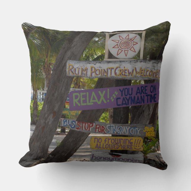 Rum Point Grand Cayman Kissen (Vorderseite)