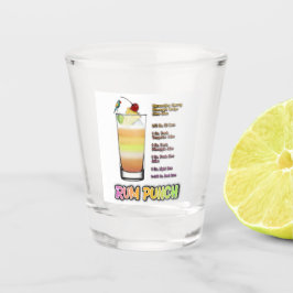 RUM PUNCH Cocktail Rezeption Schnapsglas