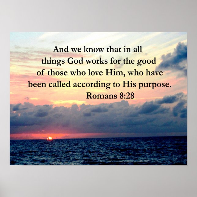 RUMÄNE 8:28 GLAUBEN POSTER (Vorne)