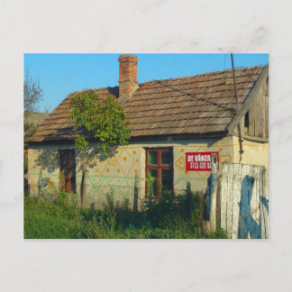 Rumänien, Dorfhaus zum Verkauf Postkarte