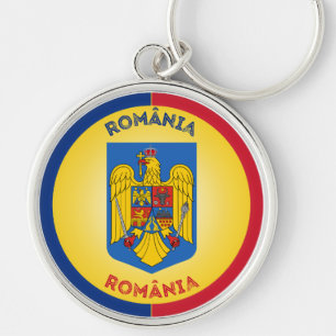 Rumänien-Erbe-Emblem Schlüsselanhänger