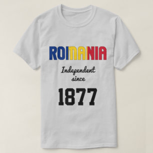 Rumänien Feier zur Unabhängigkeit der Flaggen T-Shirt