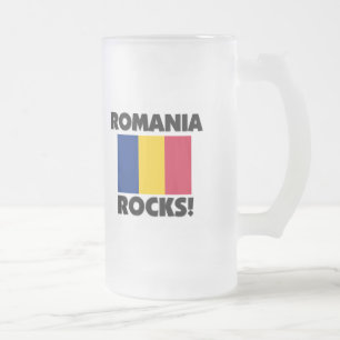 Rumänien-Felsen Mattglas Bierglas