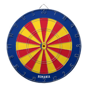 Rumänien Flagge Patriot's Bullseye Dartscheibe