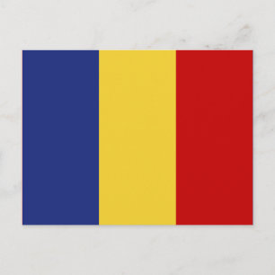 Rumänien-Flagge Postkarte