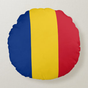 Rumänien-Flagge Rundes Kissen