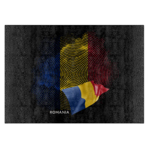 Rumänien-Flagge Schneidebrett