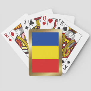 Rumänien Flagge Spielkarten