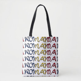 Rumänien Flaggenfarben Typografie Europäisches Lan Tasche