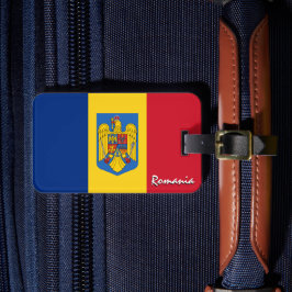 Rumänien Gepäckmarken, patriotische rumänische Fla Gepäckanhänger