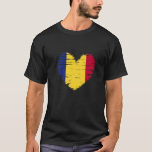 Rumänien Herz Rumänische Flagge Rumänischer Stolz T-Shirt
