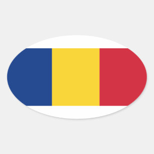 Rumänien* Oval Flag Aufkleber România autokalt
