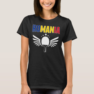 Rumänien Ping Pong Unterstützung für rumänische Ti T-Shirt