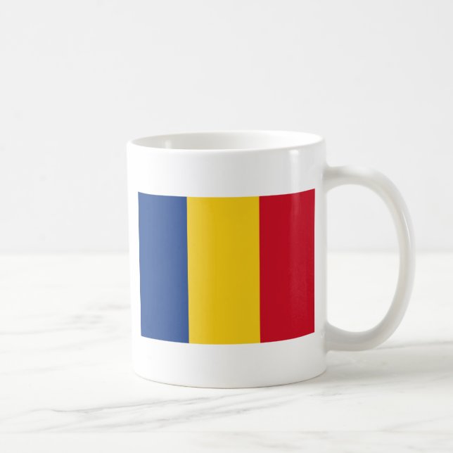 Rumänien - rumänische Flagge - Drapelul României Kaffeetasse (Rechts)
