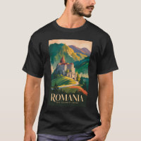 Rumänien Schloss Landschaft Illustration Reise Kun