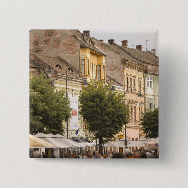 Rumänien, Sibiu. Neustadt. RF) Button (Vorderseite)