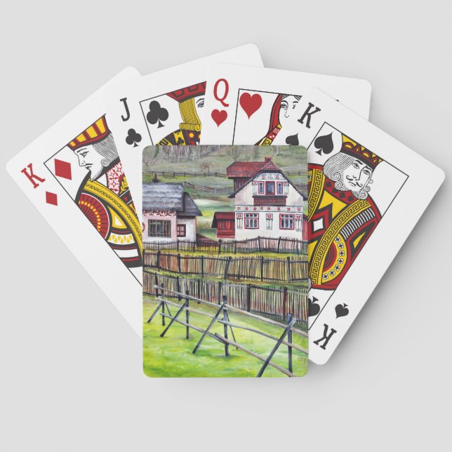 Rumänien, Siebenbürgen Spielkarten (Rückseite)