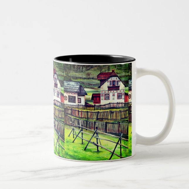 Rumänien, Siebenbürgen Zweifarbige Tasse (Rechts)