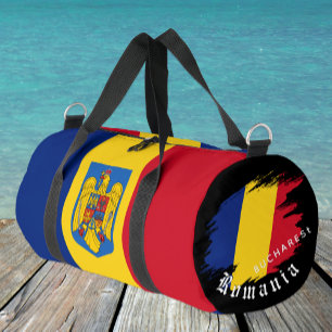 Rumänien-Tasche, Bukarest, Reise, Rumänische Flagg Duffle Bag