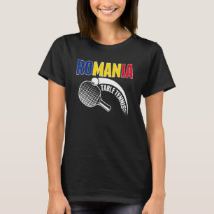 Rumänien Tischtennis Unterstützen Sie Rumänisch Pi T-Shirt