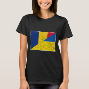 Rumänien Ukraine Flagge Rumänischer Ukrainischer S T-Shirt