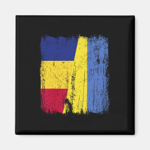 Rumänien Ukraine Halbflagge Rumänisches Ukrainisch Magnet