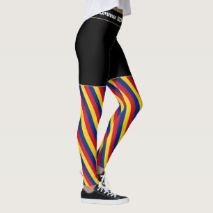 Rumänien und Rumänischer Flag, Reise-/Sportfan Leggings