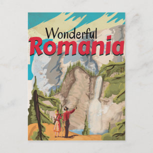 Rumänien Vintage-Reiseposter Postkarte