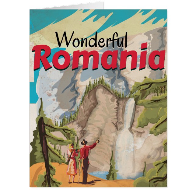 Rumänien Vintage Travel Poster (Vorderseite)