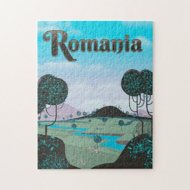 Rumänien - Vintages Landschaftsschutzposter (Vertikal)