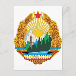 Rumänien - Wappenrüstung von 1965 Postkarte
