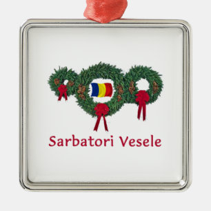 Rumänien-Weihnachten 2 Ornament Aus Metall